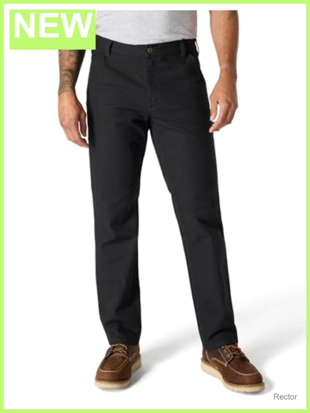 Men's Relaxed Straight Rugged Flex Duck Work Pants Utility Dungaree